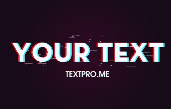 Glitch Text Name Style