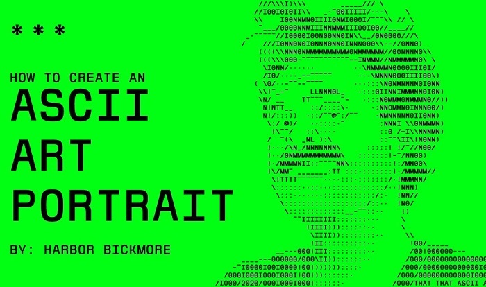 Retro ASCII Name Style