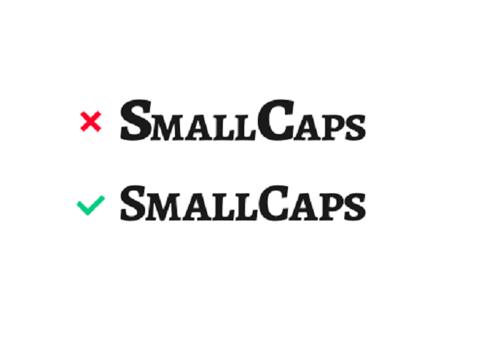 Small Caps Name Style