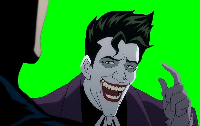 The Joker Laughing Batman