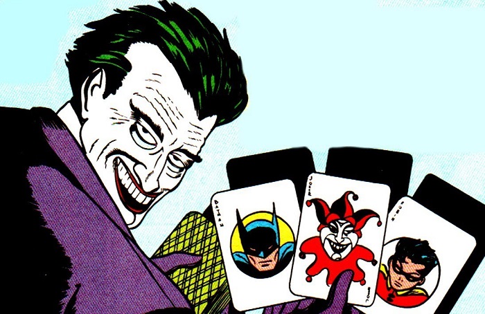 The Joker with a Deck of Cards Classic Comic Version