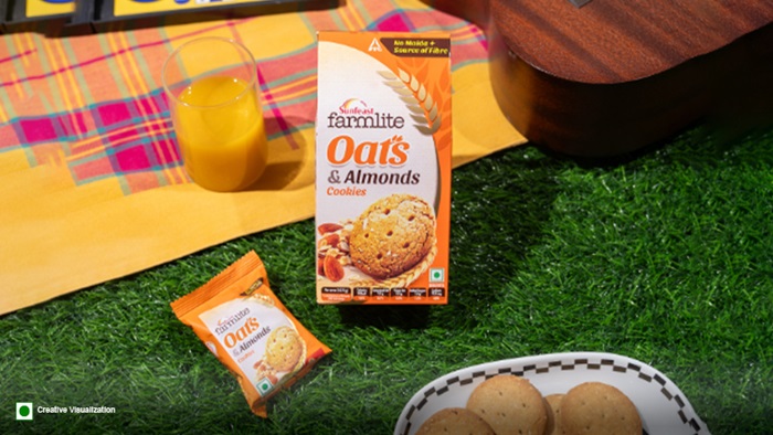 3. Sunfeast Farmlite Oats and Almonds Biscuits