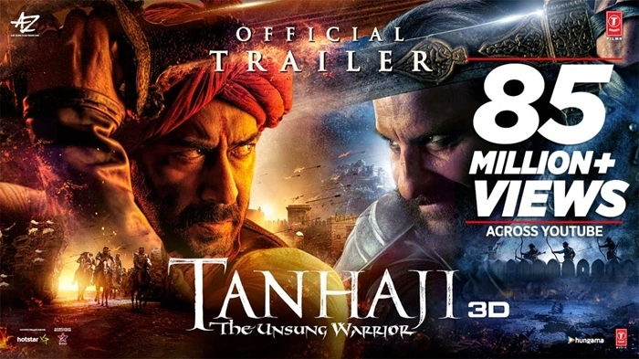 5. Tanhaji The Unsung Warrior 2020